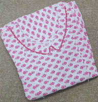 Cotton Pleated , Side zip Medium Plus Printed Maternity Wear