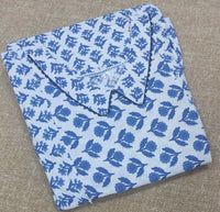 Cotton Pleated , Side zip, Side elastic Large Printed Maternity Wear