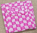 Cotton Pleated , Side zip Medium Plus Printed Maternity Wear