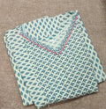 Cotton Pleated , Side zip, Side elastic Large Printed Maternity Wear