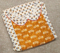 Cotton Pleated , Side zip, Side elastic Large Printed Maternity Wear