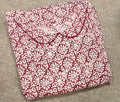 Cotton Pleated , Side zip, Side elastic Large Printed Nighty