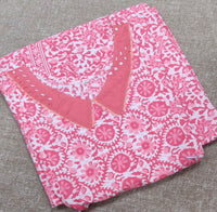Cotton Pleated , Side zip, Side elastic Large Printed Maternity Wear