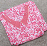 Cotton Pleated , Side zip, Side elastic Large Printed Maternity Wear