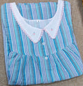 Cotton Pleated , Full Open Small Printed Nighty