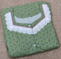 Cotton Pleated , Side zip, With Pockets, Full Open Small Printed Maternity Wear