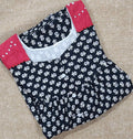 Cotton Pleated , With Pockets, Half Open Medium Printed Nighty