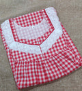 Cotton Pleated , With Pockets, No Open Small Printed Nighty
