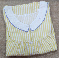 Cotton Pleated , With Pockets, Half Open Large Printed Nighty