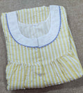 Bantex Pleated , With Pockets, Half Open Small Printed Nighty