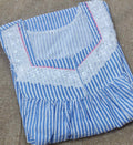 Cotton Pleated , With Pockets, No Open Small Printed Nighty