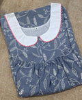 Cotton Pleated , With Pockets, Extra Long, Pockets Medium Printed Nighty