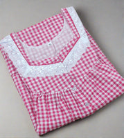 Cotton Pleated , With Pockets, Half Open Medium Printed Nighty