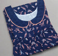 Cotton Pleated , With Pockets, No Open Medium Printed Nighty