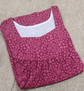 Cotton Pleated , With Pockets, No Open Medium Printed Nighty