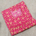 Cotton Pleated , No Open Medium Printed Nighty