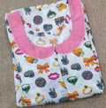 Cotton A-line churidar cut, Back A-line, With Pockets, Half Open Large Printed Nighty