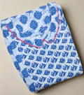 Cotton Pleated , Side zip, Side elastic Large Printed Maternity Wear