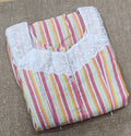 Cotton Pleated , Side zip, With Pockets, Side elastic, Full Open Small Printed Maternity Wear