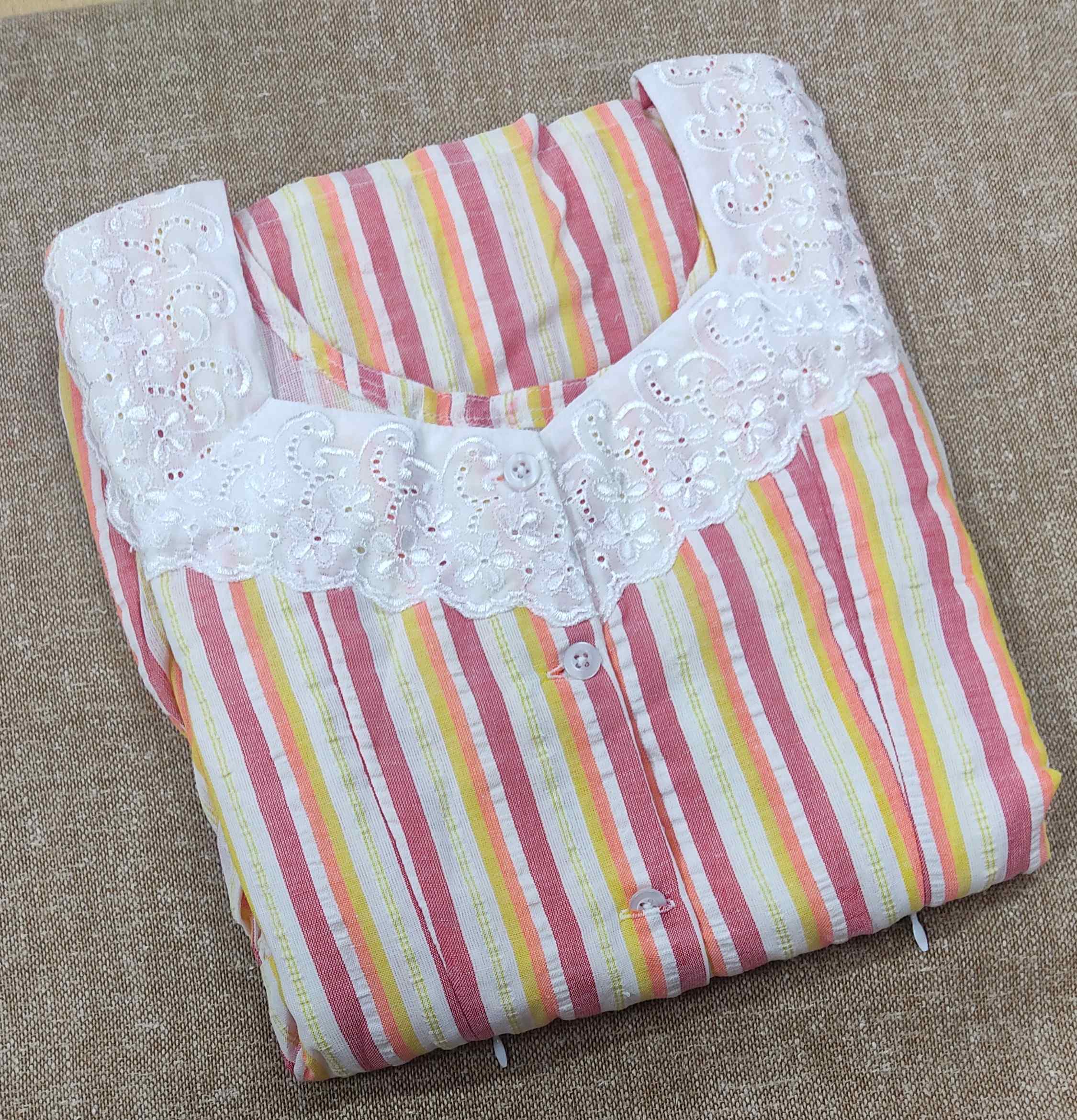 Cotton Pleated , Side zip, With Pockets, Side elastic, Full Open Small Printed Maternity Wear