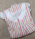 Cotton Pleated , With Pockets, Sleeveless  Small Printed Nightyl
