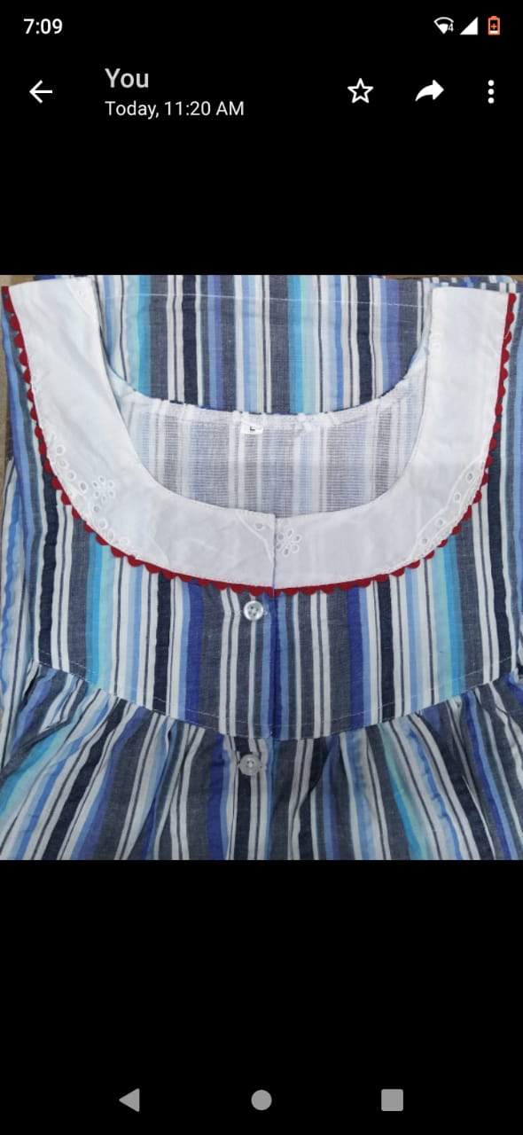 Cotton printed Nighty  for women