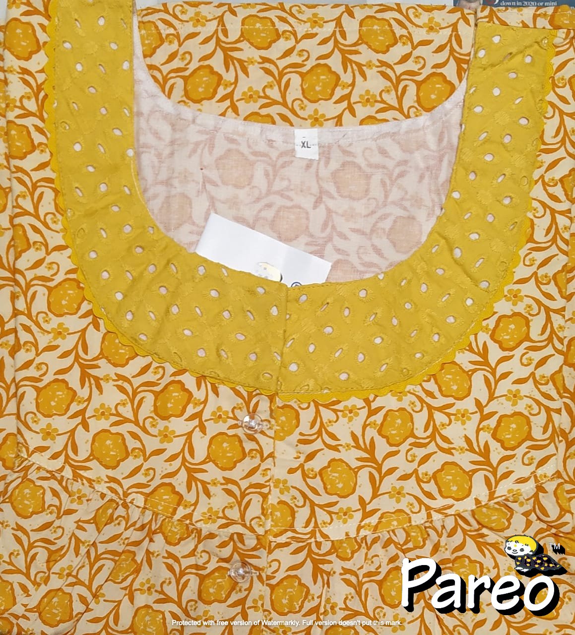 XL Cotton printed Nighty  for women