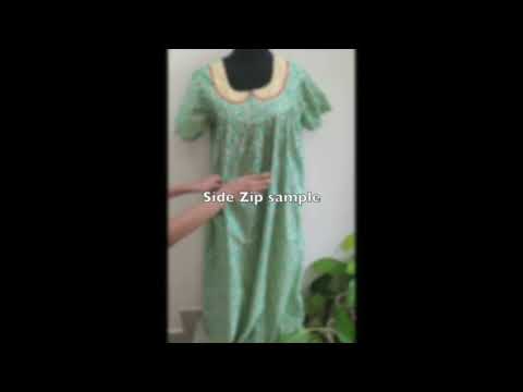Bantex With Dual Side Zip Medium Printed Nighty