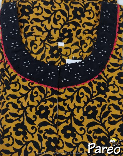 Cotton printed A-Line Nighty large size for women