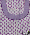 Cotton printed A-Line Nighty large size for women