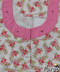 Cotton printed A-Line Nighty medium size for women