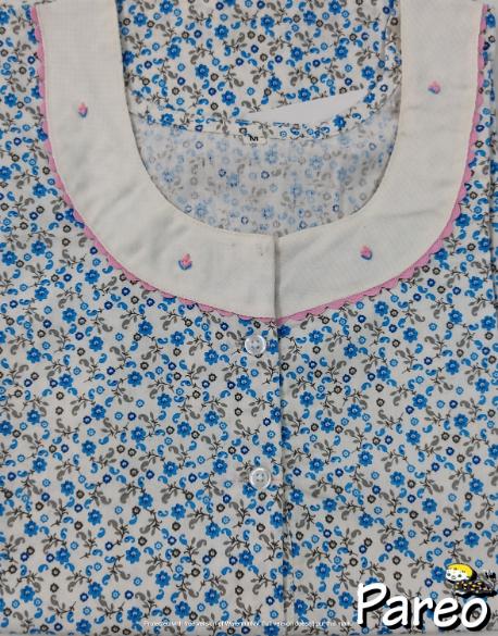 Cotton printed A-Line Nighty medium size for women