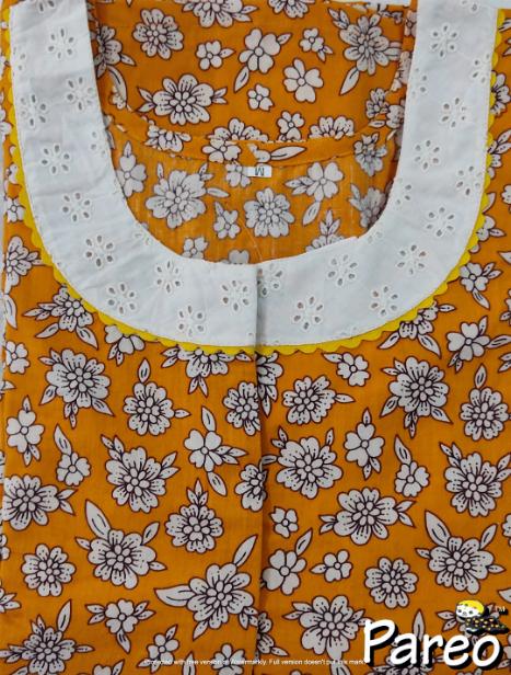 Cotton printed A-Line Nighty medium size for women