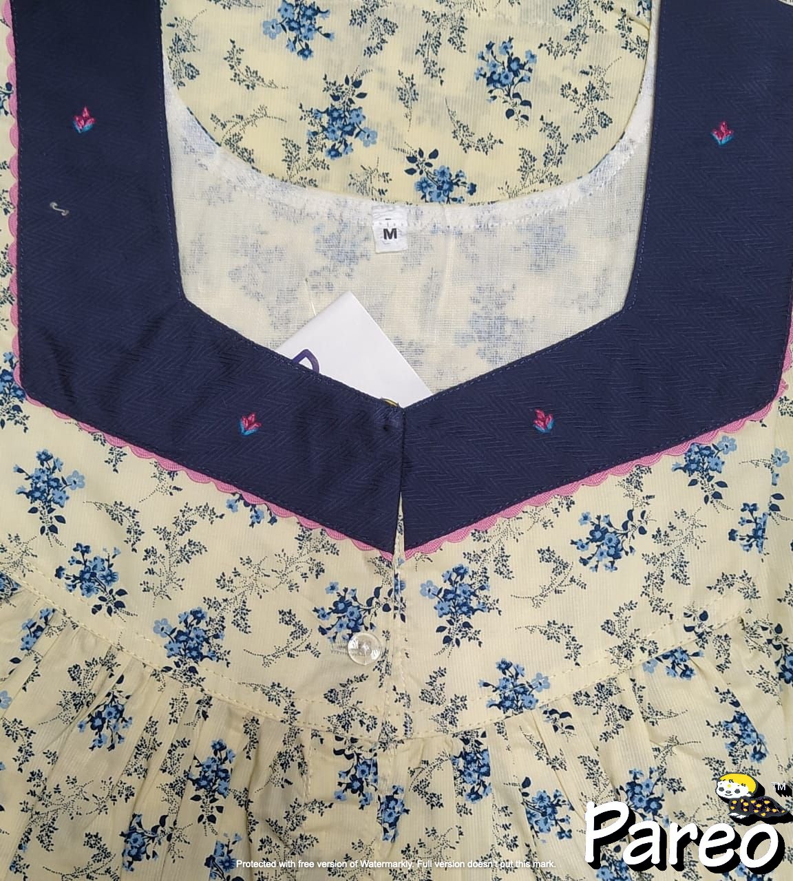 Cotton printed Nighty for women Full open