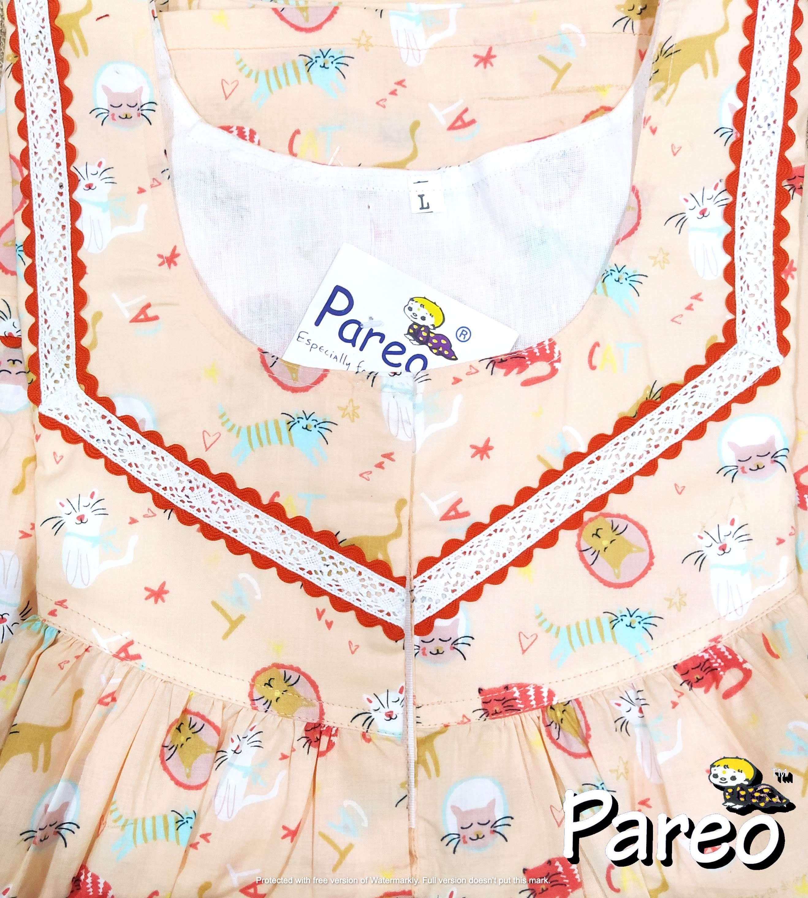 Cotton printed Nighty  for women large size