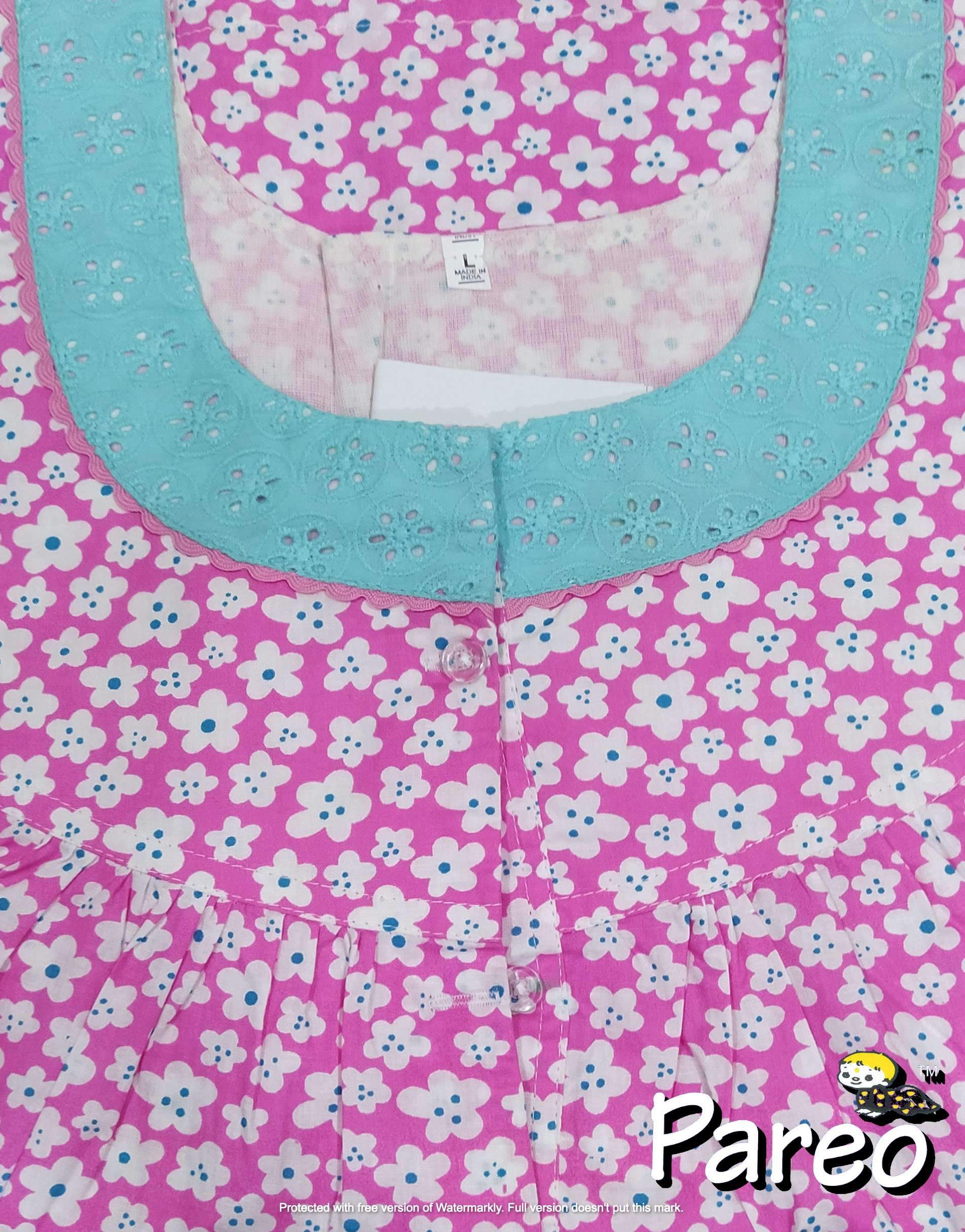 Cotton printed Nighty  for women large size