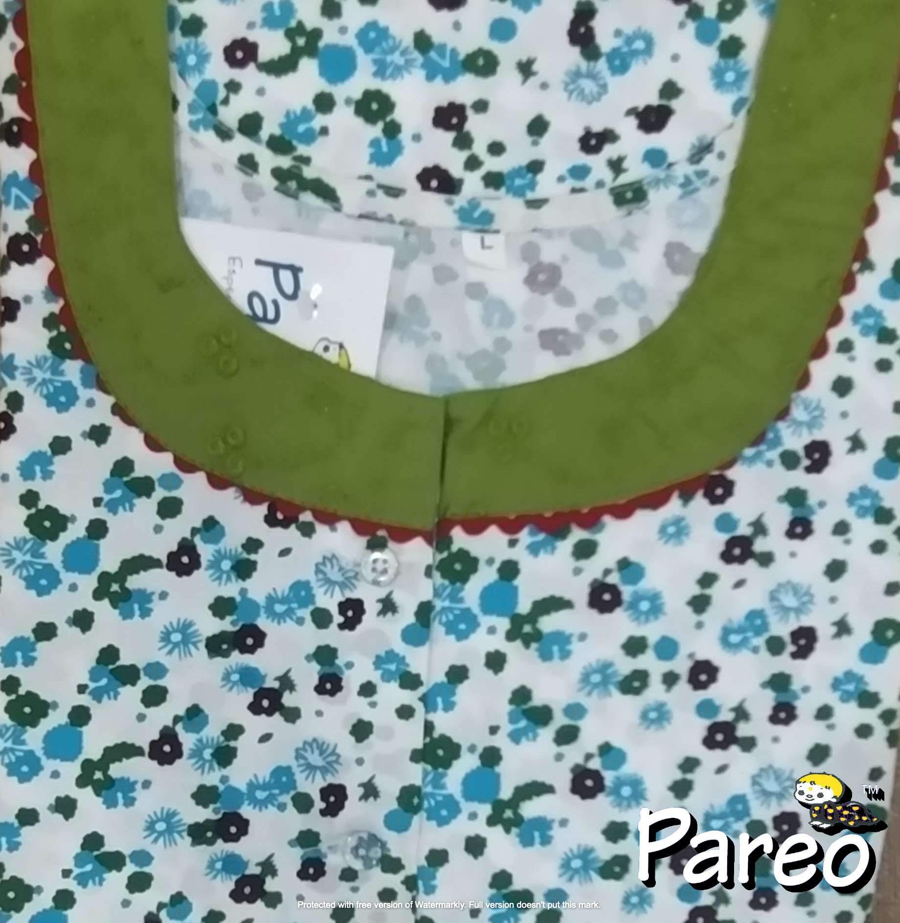 Cotton printed A-Line Nighty large size for women
