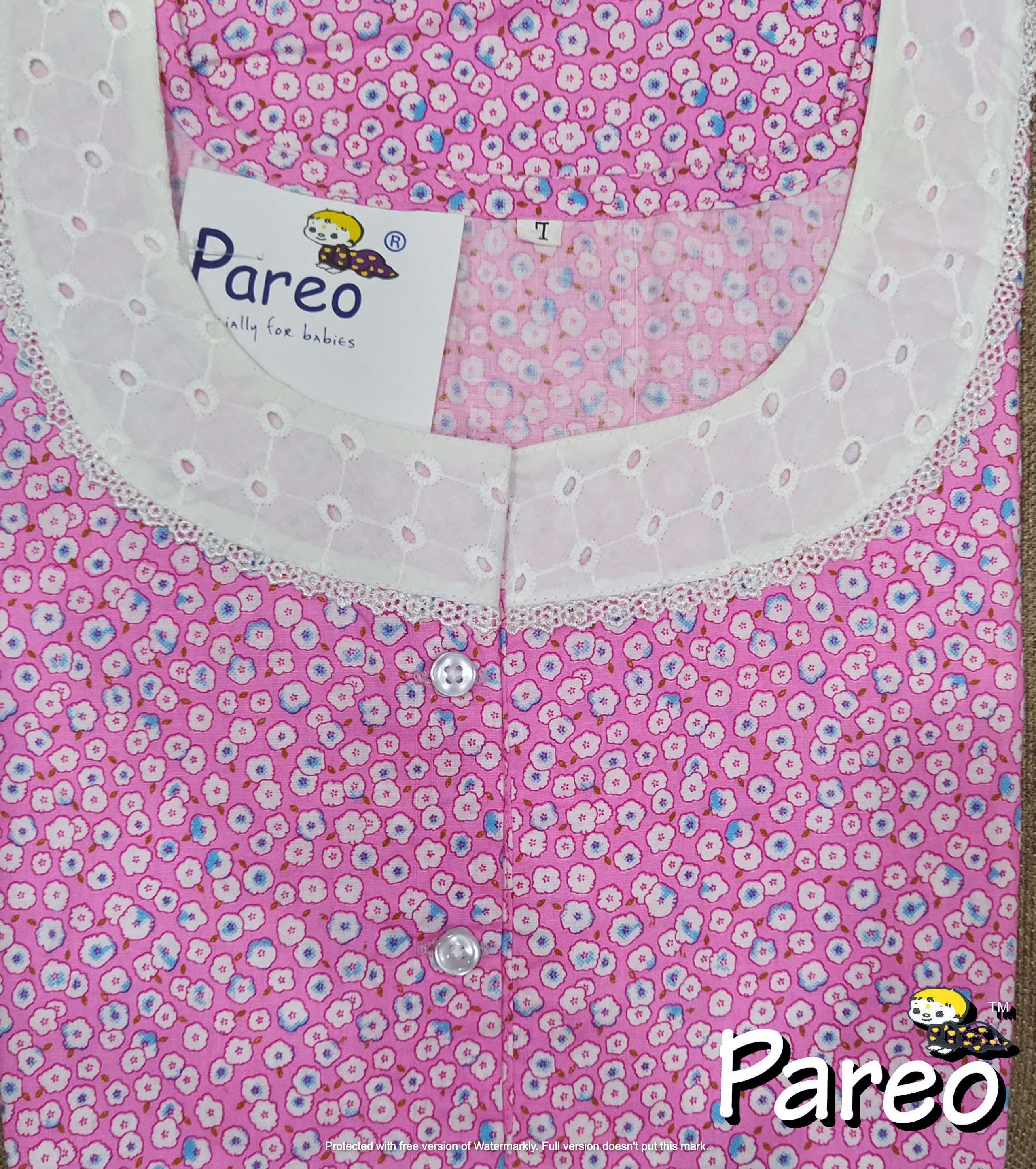 Cotton printed A-Line Nighty large size for women