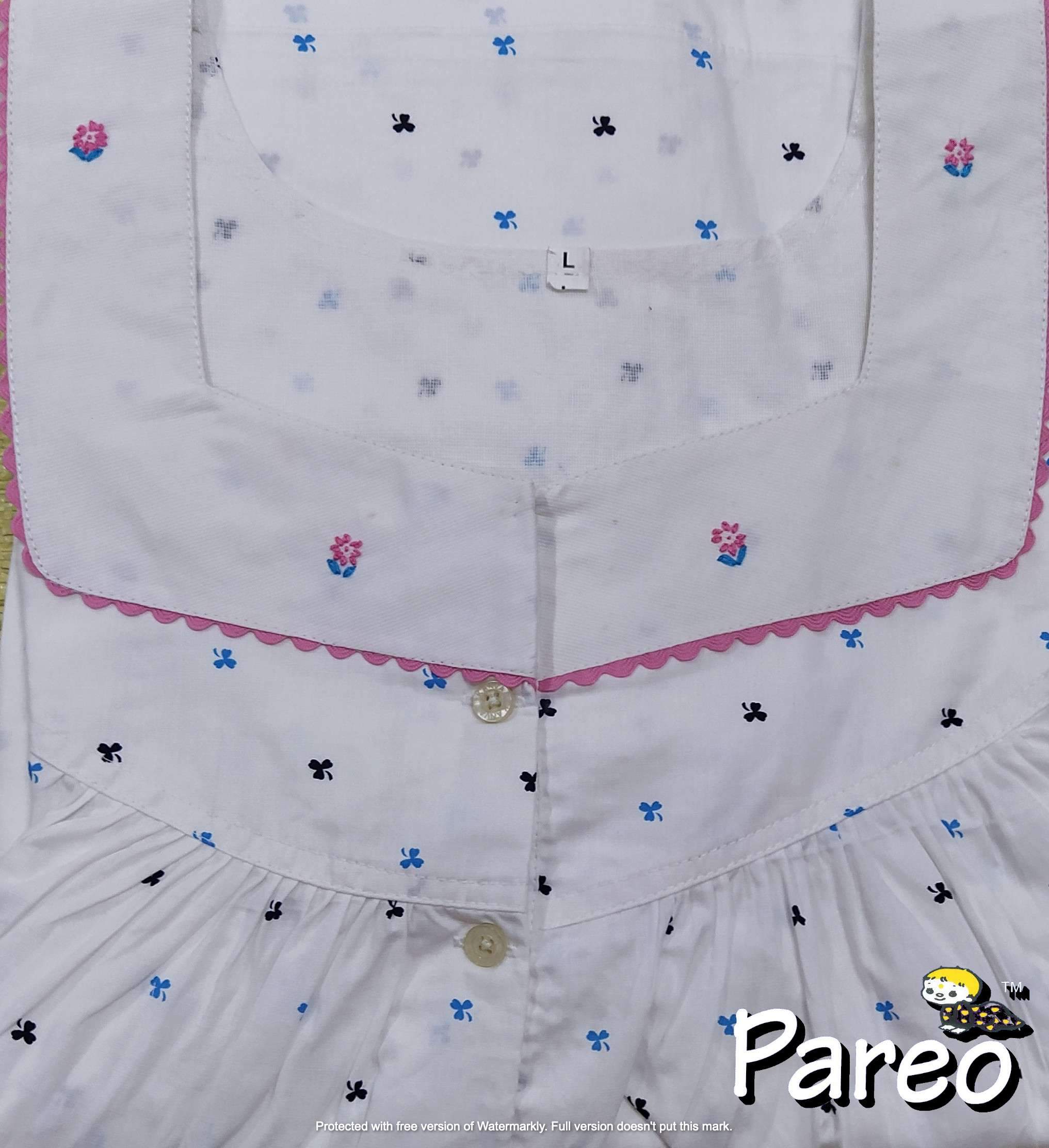 Cotton printed Nighty  for women large size