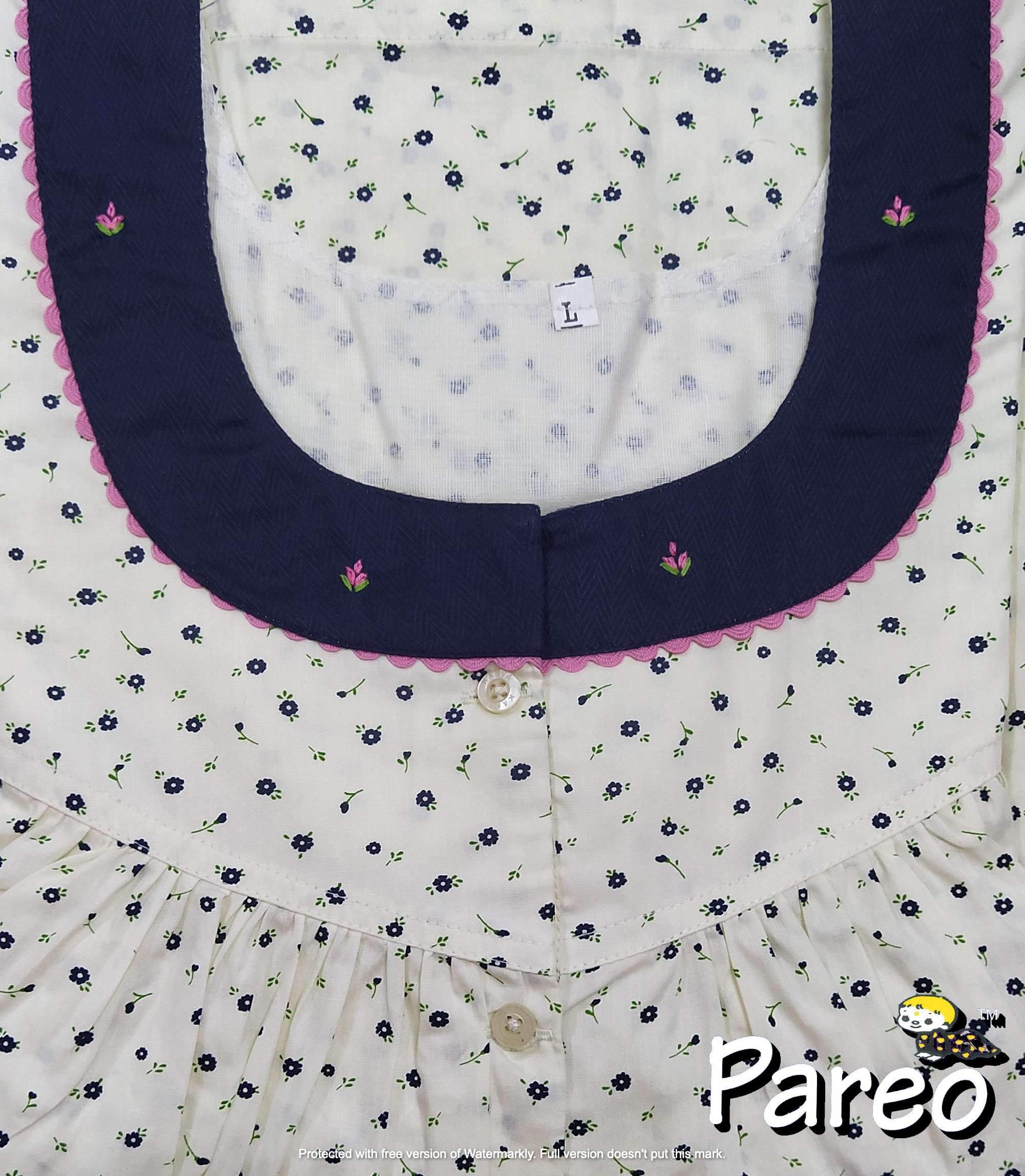 Cotton printed Nighty  for women large size