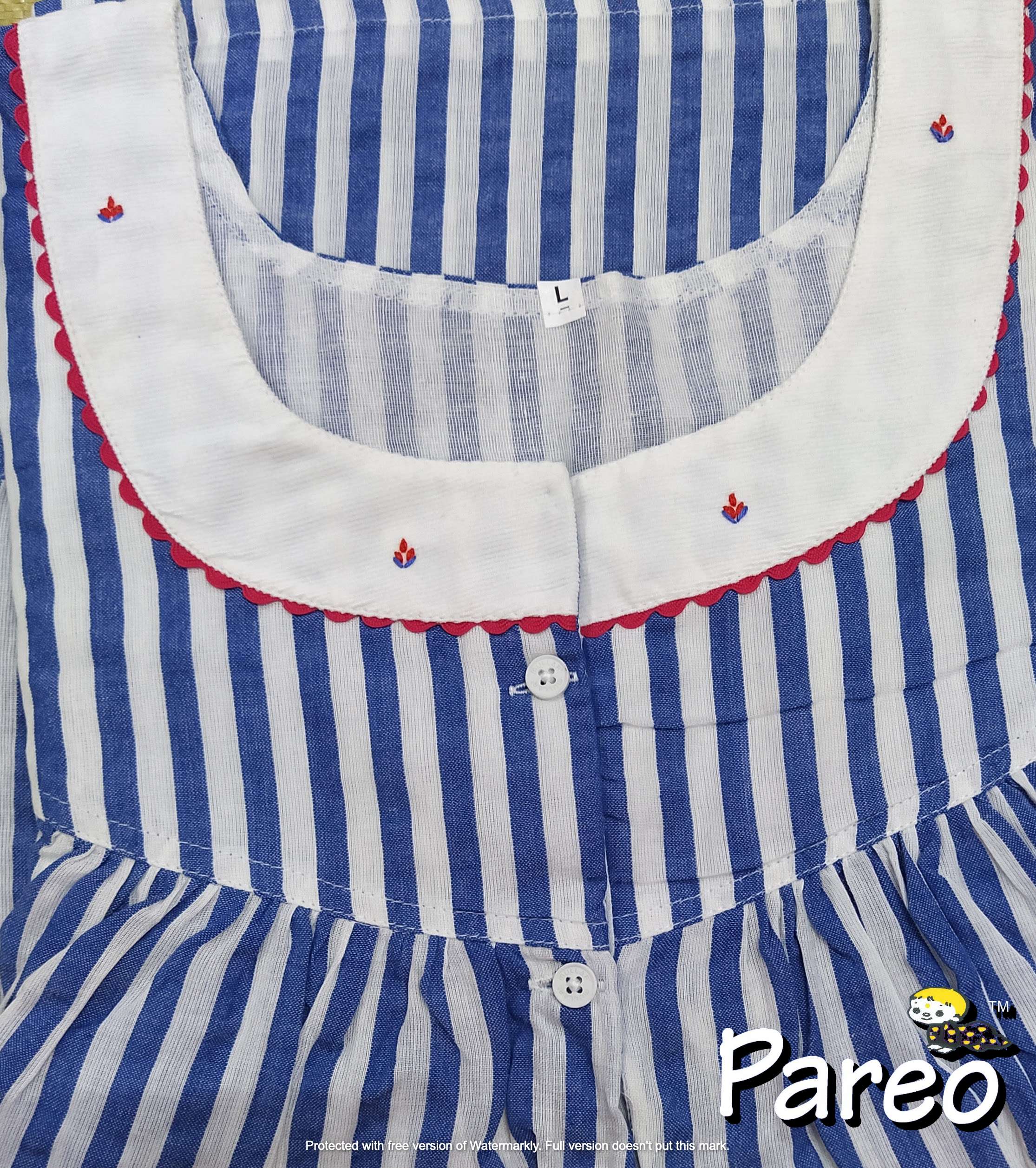 Cotton printed Nighty  for women large size