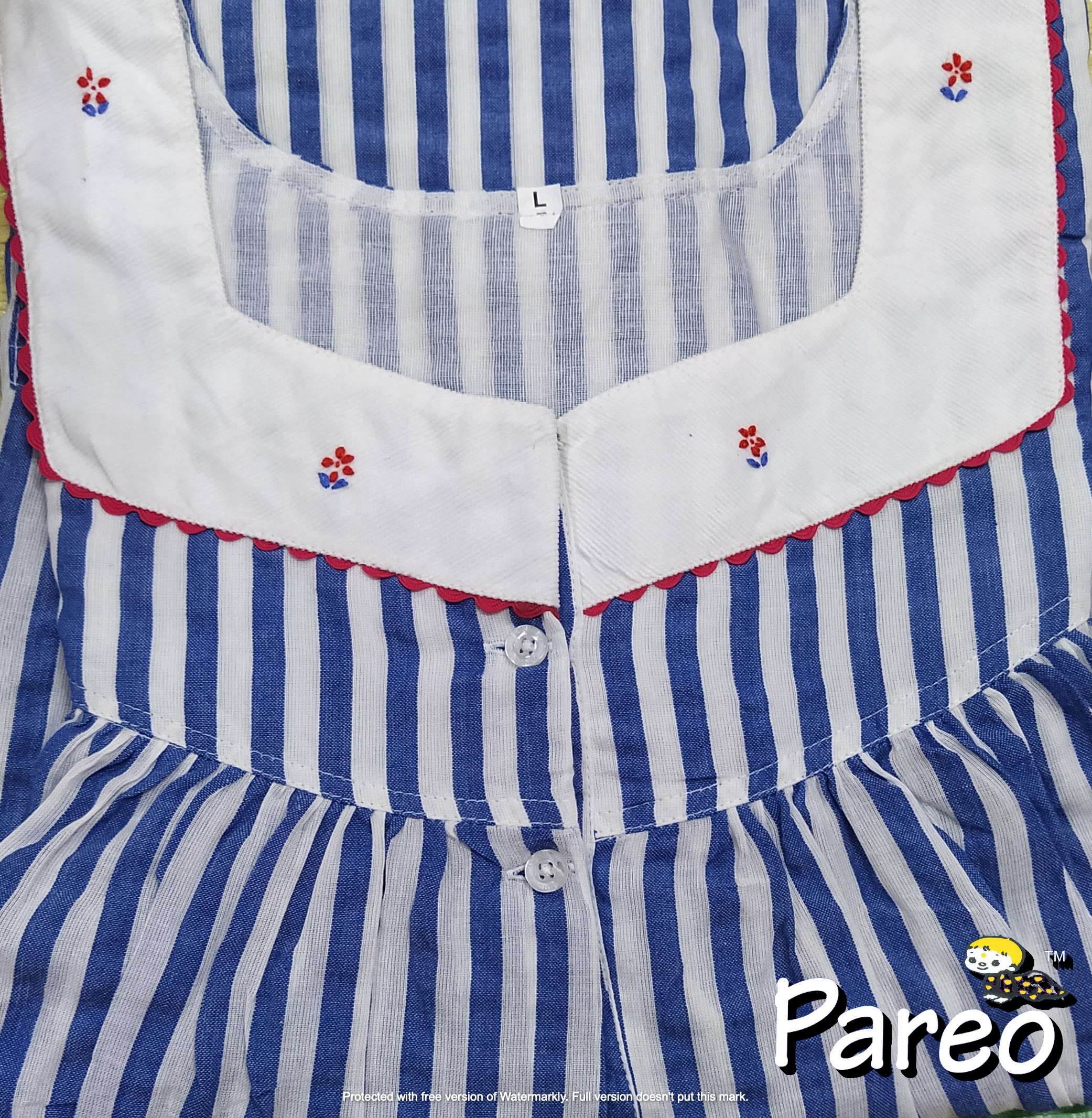 Cotton printed Nighty  for women large size