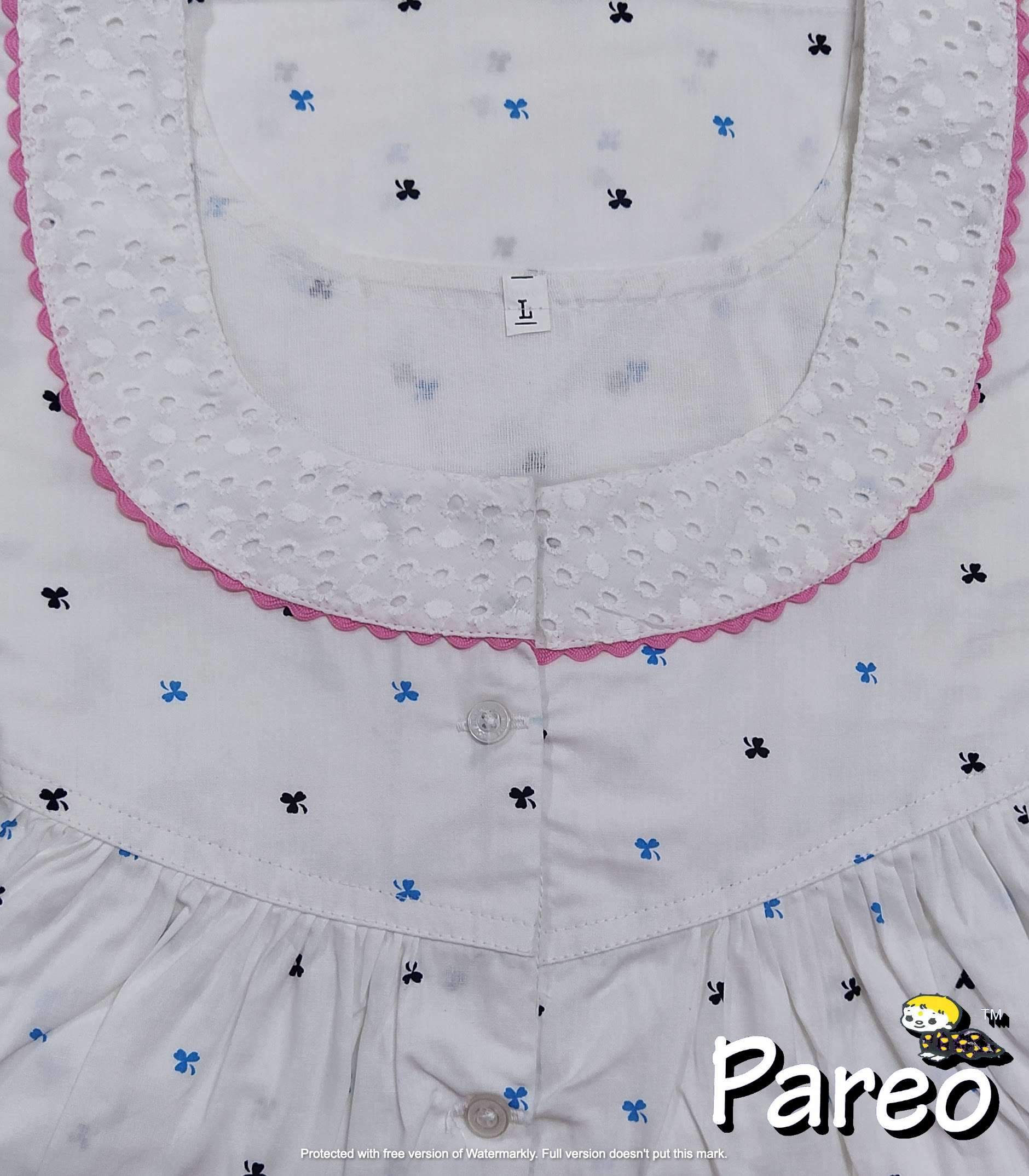Cotton printed Nighty  for women large size