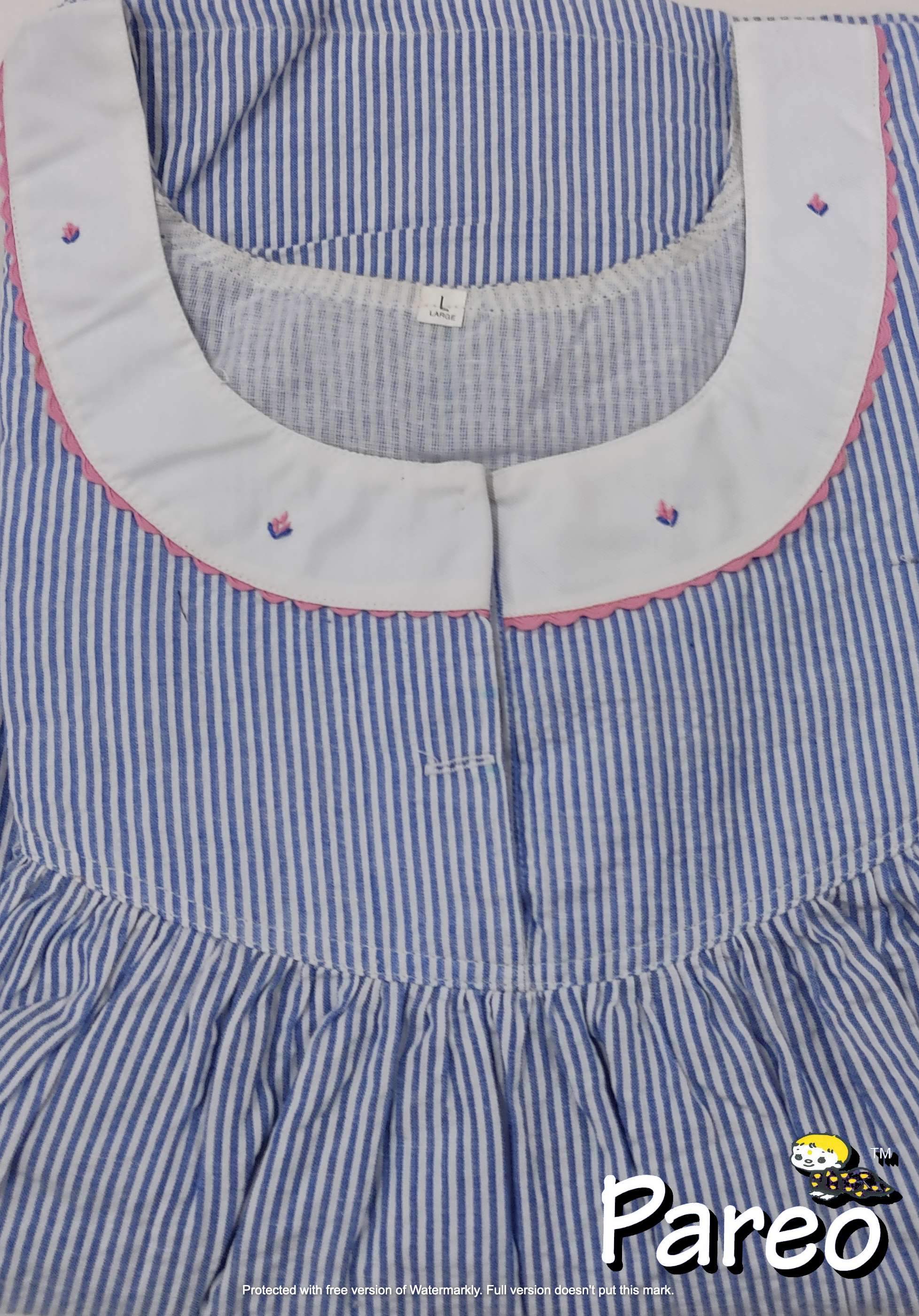 Cotton printed Large Size Nighty for women