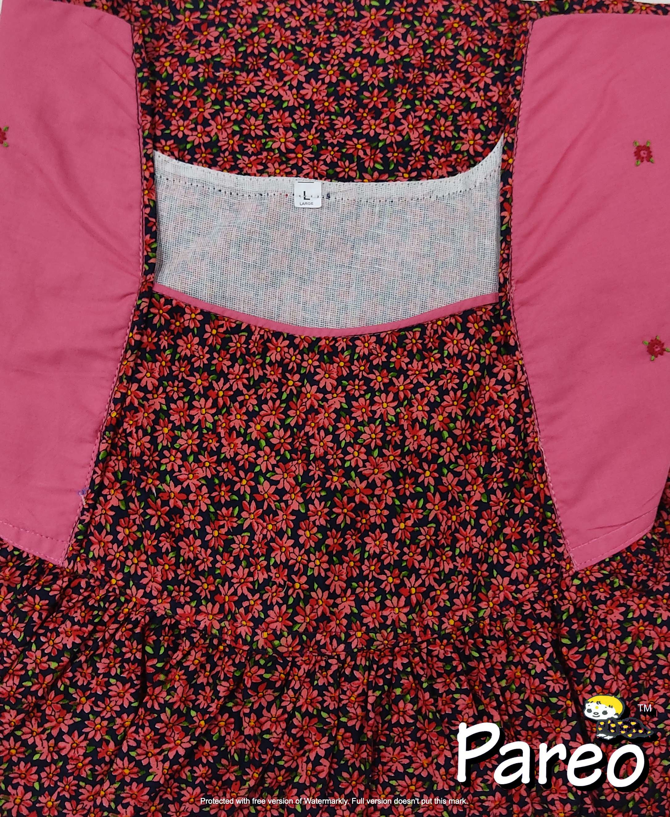 Cotton printed Large Size Nighty for women