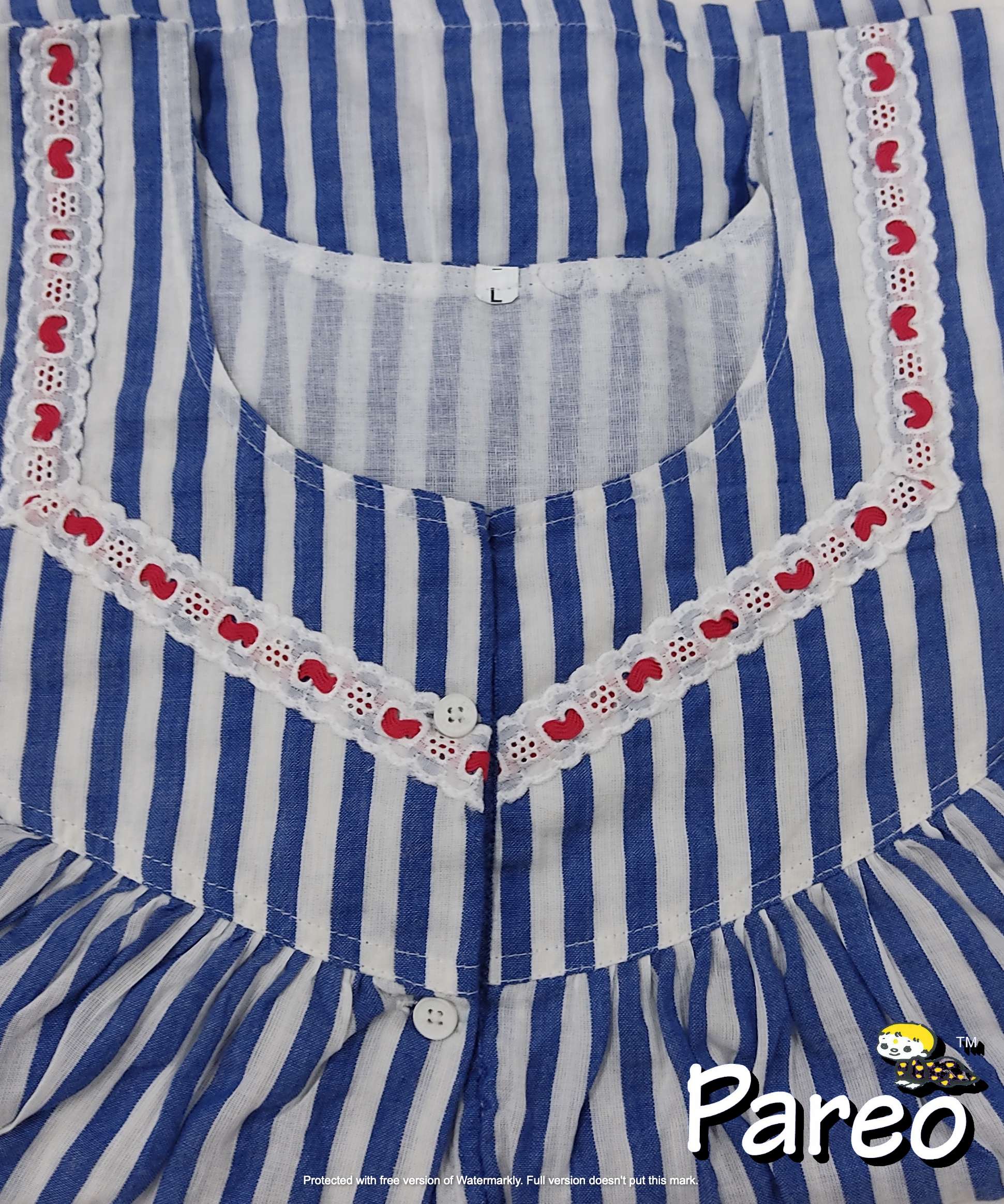 Cotton printed Large Size Nighty for women