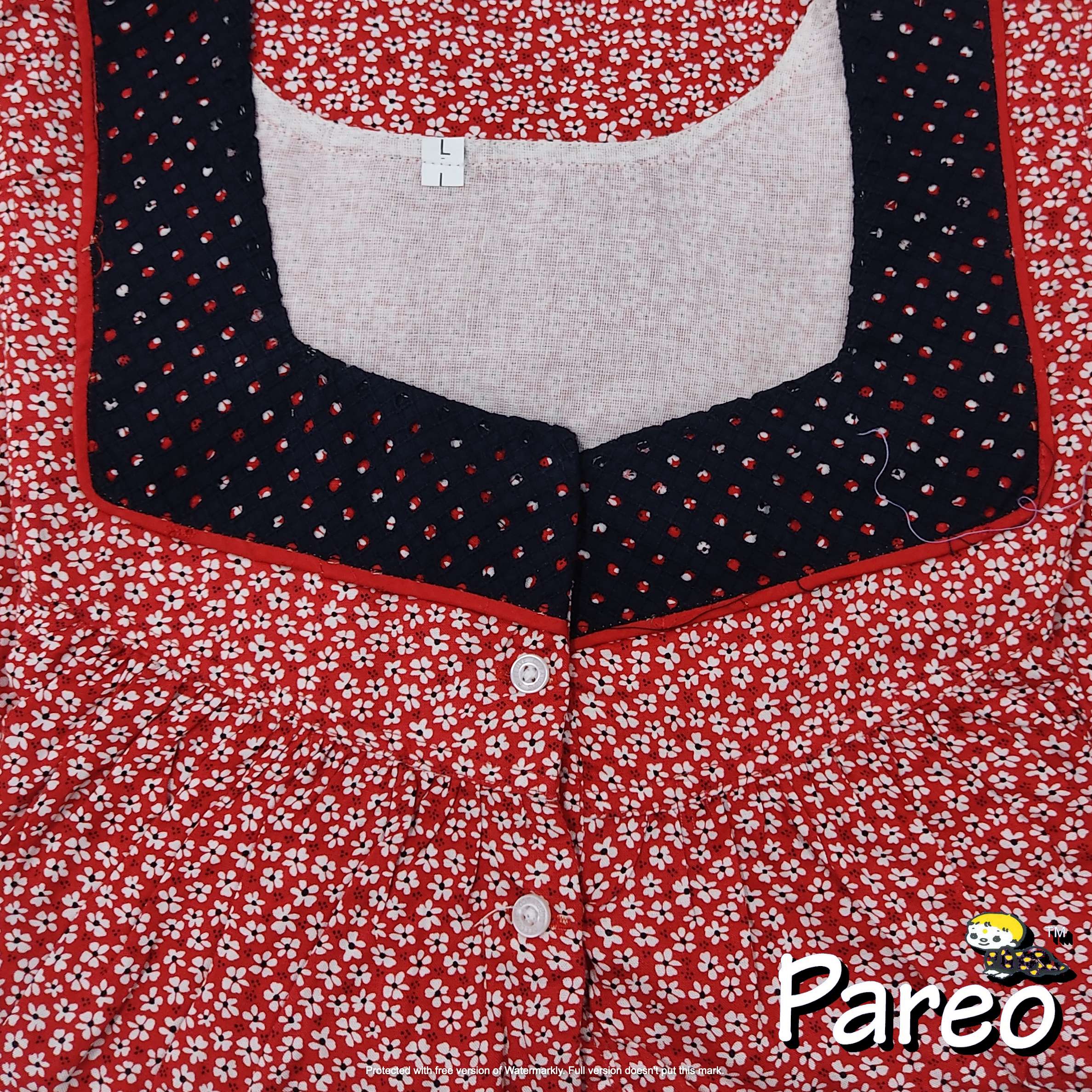 Cotton printed Large Size Nighty for women