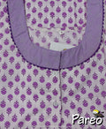 Cotton printed A-Line Nighty large size for women