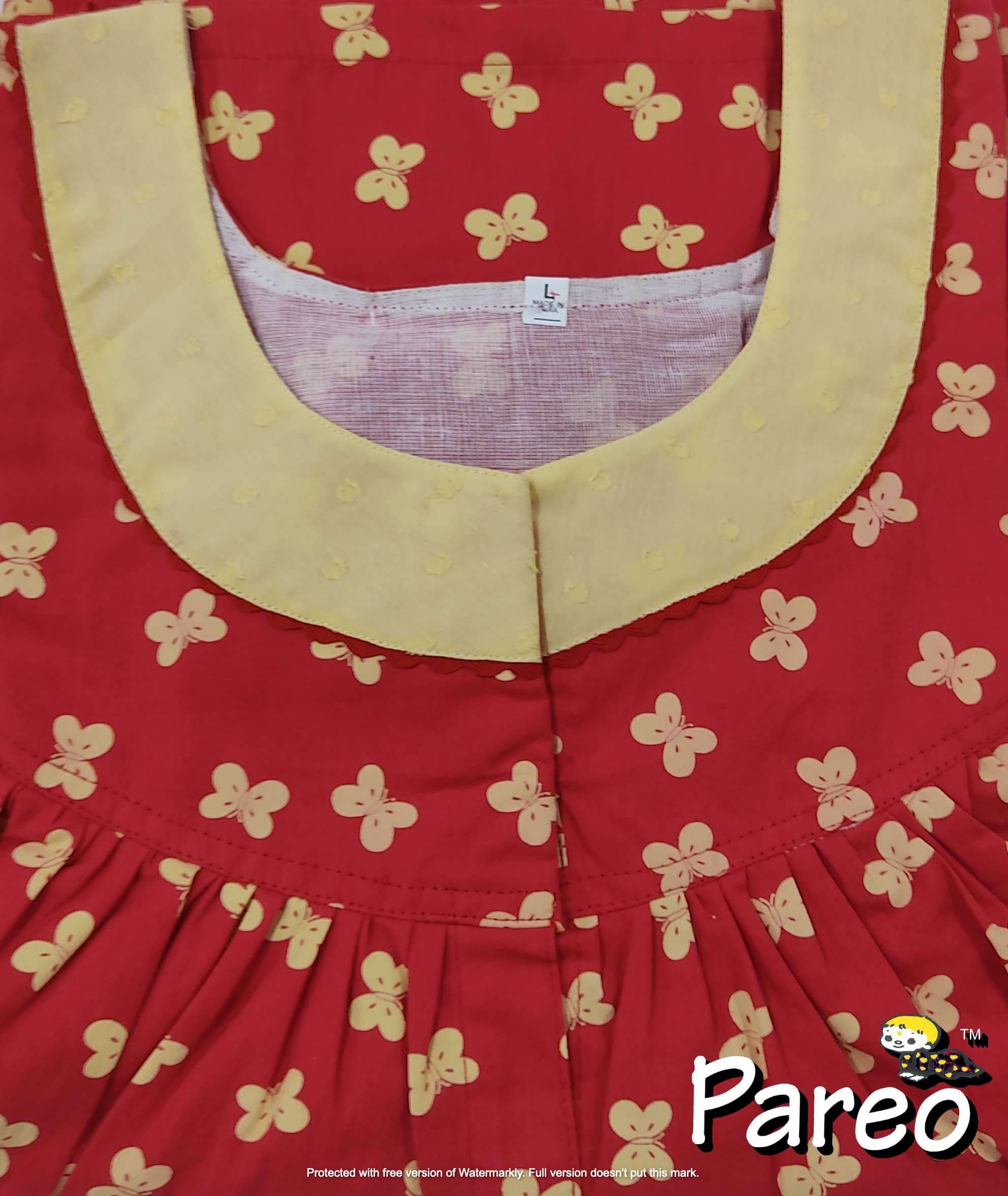 Cotton printed Large Size Nighty for women Full Open