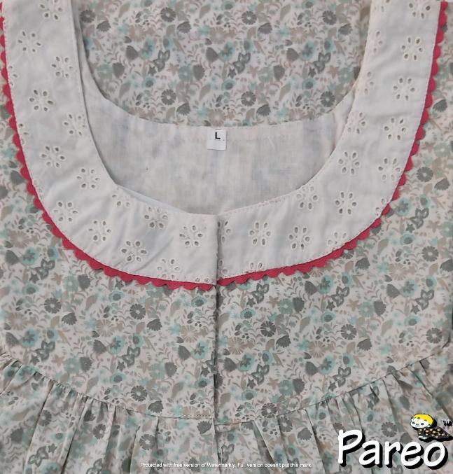 Cotton printed Nighty  for women Full Open